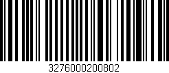 Código de barras (EAN, GTIN, SKU, ISBN): '3276000200802'