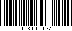 Código de barras (EAN, GTIN, SKU, ISBN): '3276000200857'