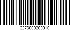 Código de barras (EAN, GTIN, SKU, ISBN): '3276000200918'