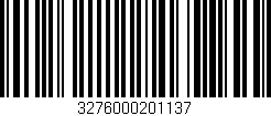 Código de barras (EAN, GTIN, SKU, ISBN): '3276000201137'