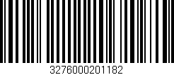 Código de barras (EAN, GTIN, SKU, ISBN): '3276000201182'