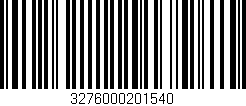 Código de barras (EAN, GTIN, SKU, ISBN): '3276000201540'