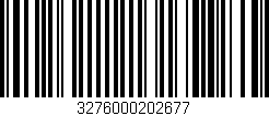Código de barras (EAN, GTIN, SKU, ISBN): '3276000202677'