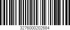Código de barras (EAN, GTIN, SKU, ISBN): '3276000202684'