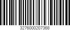 Código de barras (EAN, GTIN, SKU, ISBN): '3276000207368'