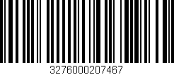 Código de barras (EAN, GTIN, SKU, ISBN): '3276000207467'