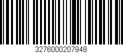 Código de barras (EAN, GTIN, SKU, ISBN): '3276000207948'