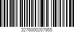 Código de barras (EAN, GTIN, SKU, ISBN): '3276000207955'