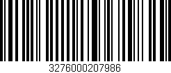 Código de barras (EAN, GTIN, SKU, ISBN): '3276000207986'