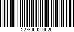 Código de barras (EAN, GTIN, SKU, ISBN): '3276000208020'