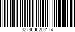 Código de barras (EAN, GTIN, SKU, ISBN): '3276000208174'