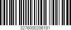 Código de barras (EAN, GTIN, SKU, ISBN): '3276000208181'