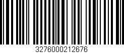 Código de barras (EAN, GTIN, SKU, ISBN): '3276000212676'