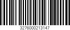 Código de barras (EAN, GTIN, SKU, ISBN): '3276000213147'