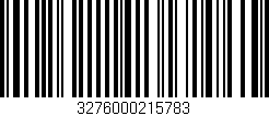 Código de barras (EAN, GTIN, SKU, ISBN): '3276000215783'