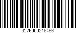 Código de barras (EAN, GTIN, SKU, ISBN): '3276000218456'