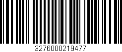 Código de barras (EAN, GTIN, SKU, ISBN): '3276000219477'