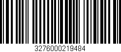 Código de barras (EAN, GTIN, SKU, ISBN): '3276000219484'