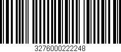 Código de barras (EAN, GTIN, SKU, ISBN): '3276000222248'