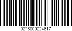 Código de barras (EAN, GTIN, SKU, ISBN): '3276000224617'