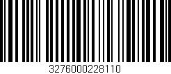 Código de barras (EAN, GTIN, SKU, ISBN): '3276000228110'
