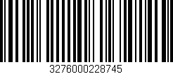 Código de barras (EAN, GTIN, SKU, ISBN): '3276000228745'