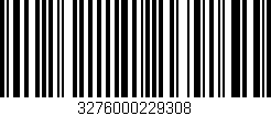 Código de barras (EAN, GTIN, SKU, ISBN): '3276000229308'