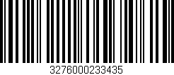 Código de barras (EAN, GTIN, SKU, ISBN): '3276000233435'