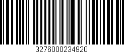 Código de barras (EAN, GTIN, SKU, ISBN): '3276000234920'
