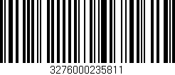 Código de barras (EAN, GTIN, SKU, ISBN): '3276000235811'