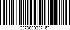 Código de barras (EAN, GTIN, SKU, ISBN): '3276000237167'