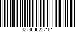 Código de barras (EAN, GTIN, SKU, ISBN): '3276000237181'