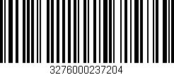 Código de barras (EAN, GTIN, SKU, ISBN): '3276000237204'