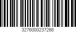 Código de barras (EAN, GTIN, SKU, ISBN): '3276000237266'