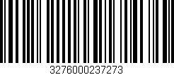 Código de barras (EAN, GTIN, SKU, ISBN): '3276000237273'