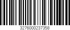 Código de barras (EAN, GTIN, SKU, ISBN): '3276000237358'