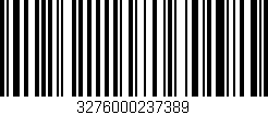 Código de barras (EAN, GTIN, SKU, ISBN): '3276000237389'