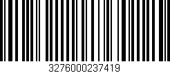 Código de barras (EAN, GTIN, SKU, ISBN): '3276000237419'