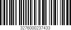 Código de barras (EAN, GTIN, SKU, ISBN): '3276000237433'