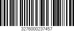 Código de barras (EAN, GTIN, SKU, ISBN): '3276000237457'