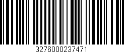 Código de barras (EAN, GTIN, SKU, ISBN): '3276000237471'