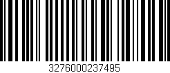 Código de barras (EAN, GTIN, SKU, ISBN): '3276000237495'