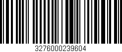 Código de barras (EAN, GTIN, SKU, ISBN): '3276000239604'