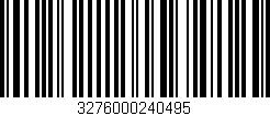 Código de barras (EAN, GTIN, SKU, ISBN): '3276000240495'