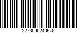 Código de barras (EAN, GTIN, SKU, ISBN): '3276000240648'
