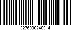 Código de barras (EAN, GTIN, SKU, ISBN): '3276000240914'