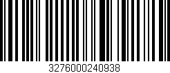 Código de barras (EAN, GTIN, SKU, ISBN): '3276000240938'