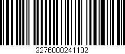 Código de barras (EAN, GTIN, SKU, ISBN): '3276000241102'