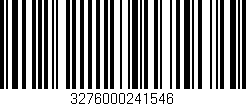 Código de barras (EAN, GTIN, SKU, ISBN): '3276000241546'