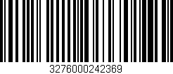 Código de barras (EAN, GTIN, SKU, ISBN): '3276000242369'
